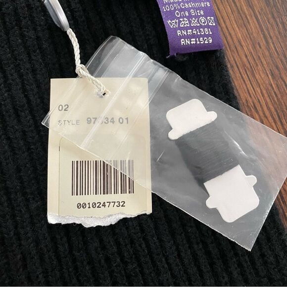 Purple Label cashmere scarf vintage made in Italy new with tags - Picture 7 of 7